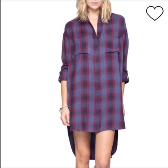Gentle Fawn Dresses & Skirts - NWT Gentle Fawn Plaid Button-Up Shirt Dress
